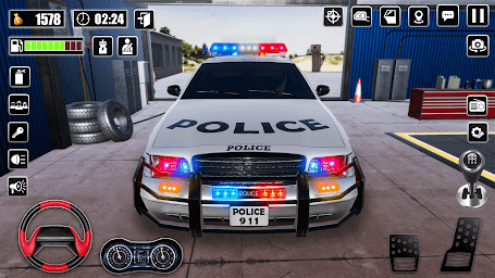 Police Car Racing : Mega Ramps