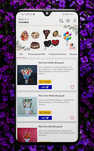 Android application Blooms Inn Flowers screenshort