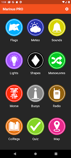 Android application Marinus PRO screenshort