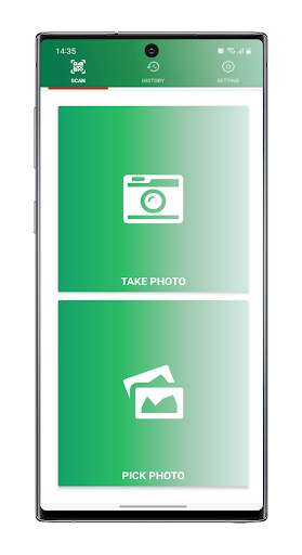 Android application Extract To Excel screenshort