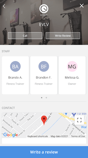 Android application EVLV screenshort