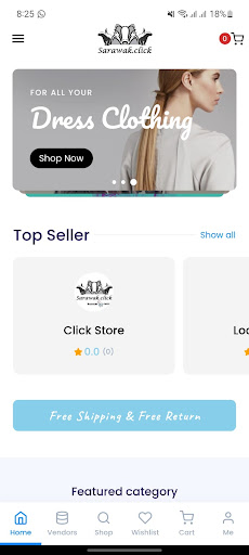 Android application Sarawak.Click screenshort