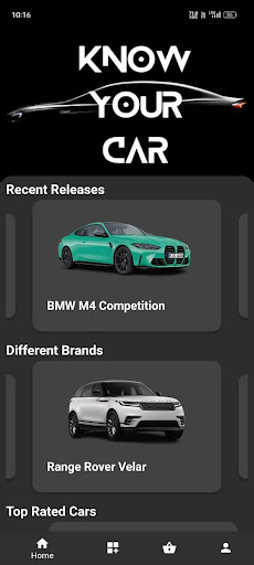 Android application know your car screenshort