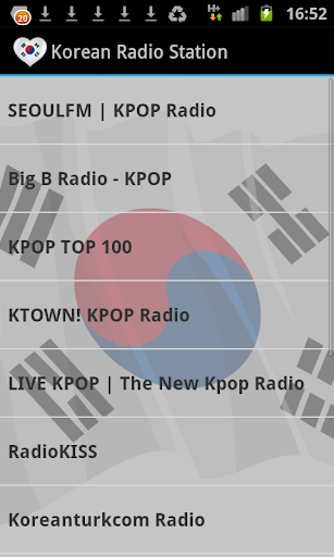 Android application Korean Radio Music & News screenshort