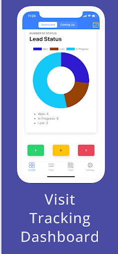 Android application nVisit- Manage leads and more screenshort