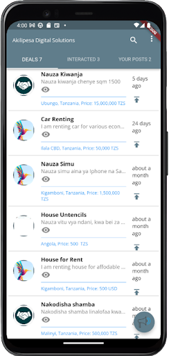 Akilipesa Smart Connection Screen 3