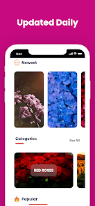 Captura de Pantalla 4 Cool Flower Wallpapers 4K | HD android