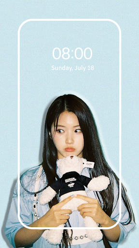 Android application JIWOO (NMIXX) HD Wallpaper screenshort
