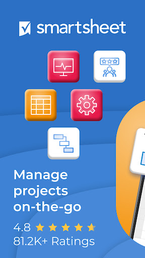 Screenshot of Smartsheet: Projects & Teams