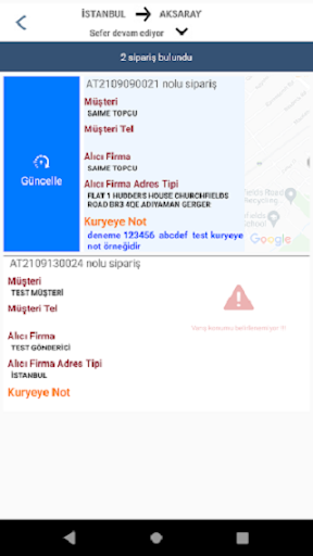 Güler Nakliyat Araç Yönetimi Screen 3