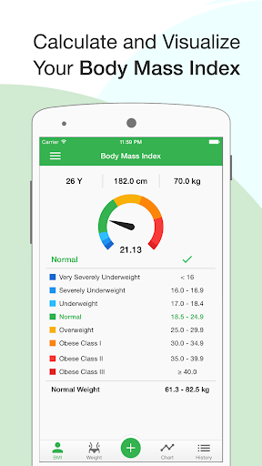 Android application BMI Calculator: Weight Tracker screenshort