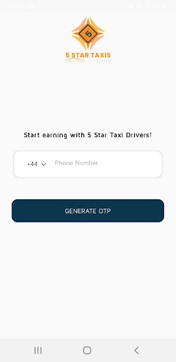 5 Star Taxis Stirling Driver Screen 2