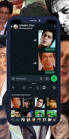 Shah Rukh Khan GIF WAStickerのおすすめ画像1