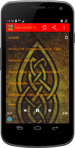 Android application Celtic MUSIC Radio screenshort