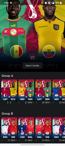 Soccer Live Score Screen 3