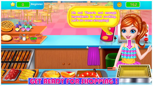 Shopping and Cooking Girl Game