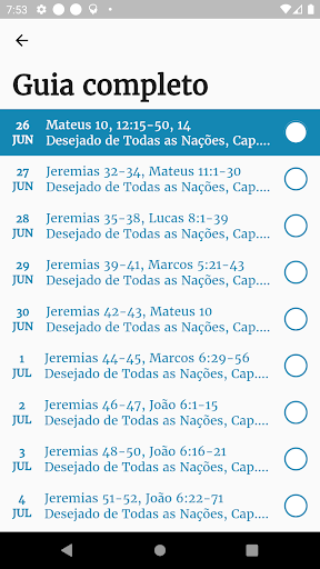 Bible Plan Screen 2