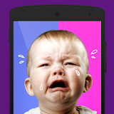 Boy or girl: a baby crying icon