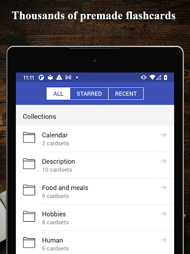 Screenshot of Maltese flashcards