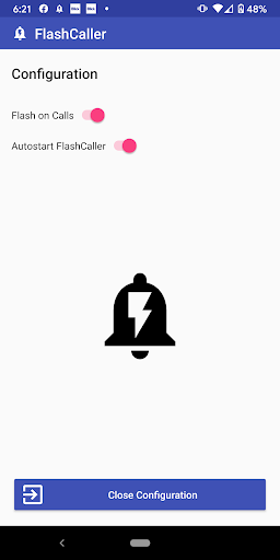 Android application FlashCaller screenshort