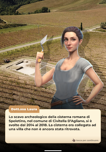 Android application ArcheoSpoletino screenshort