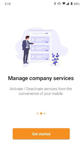 Android application BizCare Lite screenshort