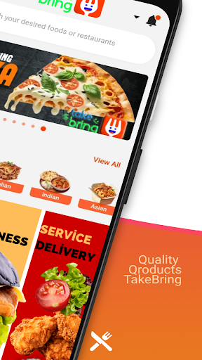 Take Bring Food,Flower,Grocery Screen 2