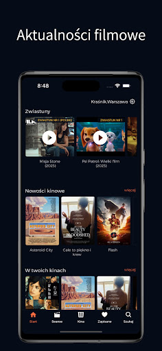 Android application Na Ekranach - repertuar kin screenshort