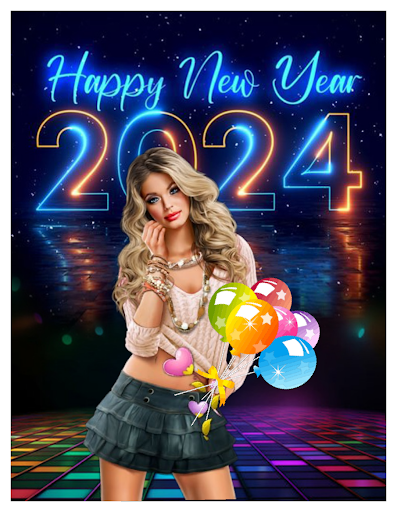 Android application Happy New Year 2024 Greetings screenshort
