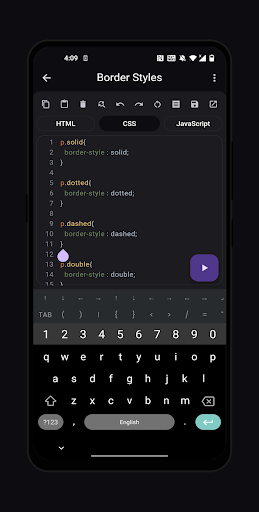 HTML Creator Screen 3