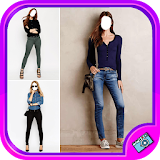 Women jeans Photo Montage icon