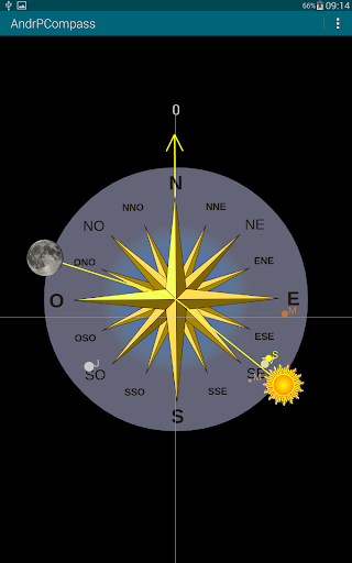 Android application AndrPCompass screenshort