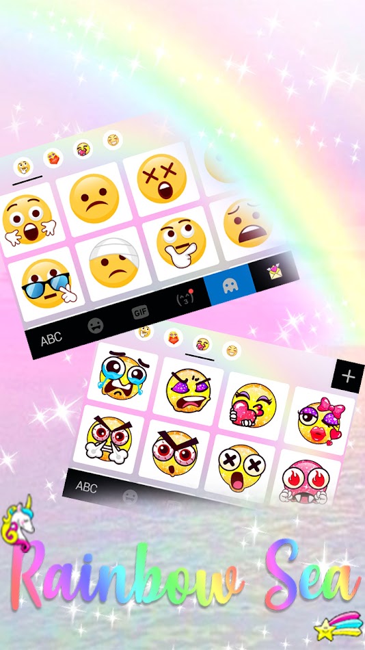 #4. Rainbow Glitter Sea Theme (Android) 由: Theme Design Apps for Android
