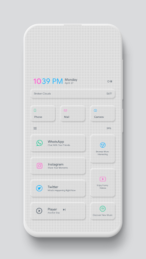 Neomix KLWP theme Screen 2