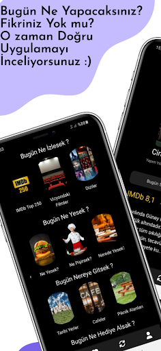 Android application Bugün Ne Yapsak screenshort