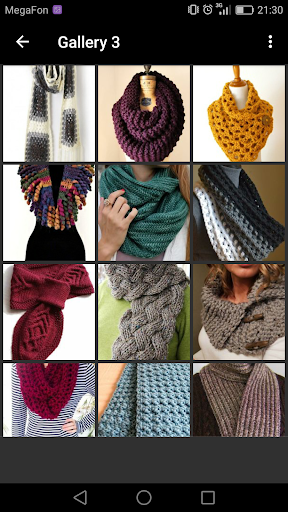 Screenshot of Crochet Scarf Patterns