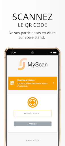 Android application MyScan screenshort