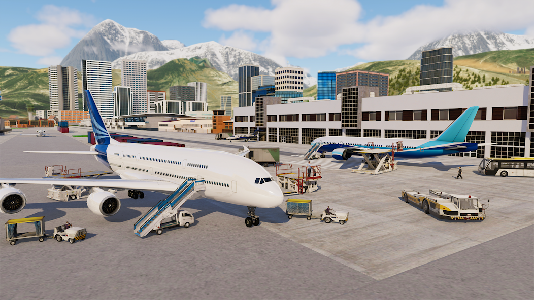 Airplane City Flight Simulator: Flying Aircrafts MOD APK v1.1.0 (Unlocked)  - Jojoy
