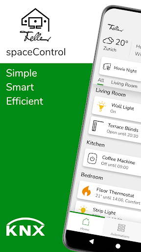 Android application spaceControl screenshort