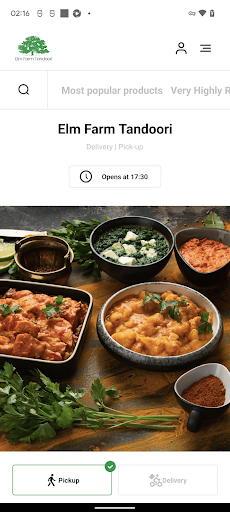 Android application Elm Farm Tandoori- Hastings screenshort