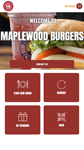 Android application Maplewood Burgers screenshort