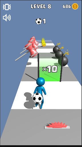 Android application Soccer Run. Collect All Balls! screenshort