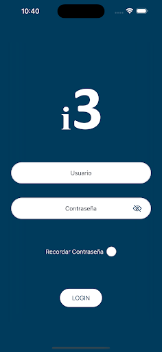 Android application i3 Gestión de Horas screenshort