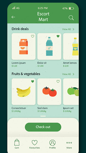 Android application Escort Mart screenshort
