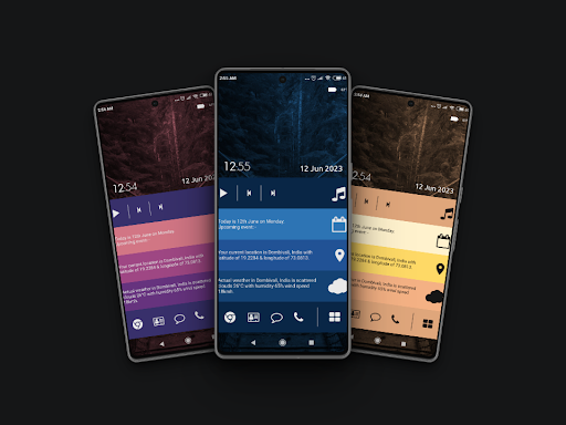 Android application A11 Theme for KLWP screenshort