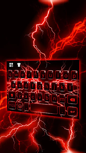 Android application Red Lightning Theme screenshort