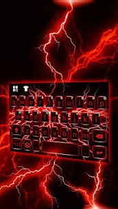 ثيم لوحة المفاتيح Red Lightning 1