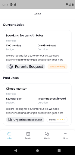 Android application Bamrec Mentor screenshort
