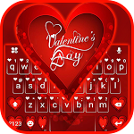 Cover Image of 下载 Valentine Hearts Keyboard Theme 1.0 APK
