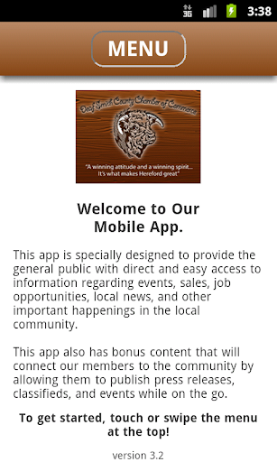 Android application Deaf Smith County Chamber screenshort